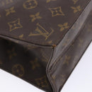 LOUIS VUITTON Monogram Sac Plat Hand Bag M51140 LV Auth 141413-14