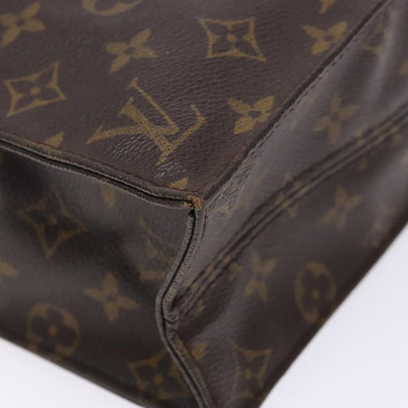 LOUIS VUITTON Monogram Sac Plat Hand Bag M51140 LV Auth 141413