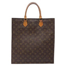 LOUIS VUITTON Monogram Sac Plat Hand Bag M51140 LV Auth 141413-13