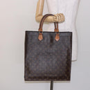 LOUIS VUITTON Monogram Sac Plat Hand Bag M51140 LV Auth 141413-21