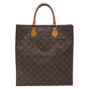 LOUIS VUITTON Monogram Sac Plat Hand Bag M51140 LV Auth 141413-2