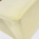 LOUIS VUITTON Monogram Vernis Reade PM Hand Bag Perle M91336 LV Auth 141416-16