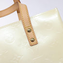 LOUIS VUITTON Monogram Vernis Reade PM Hand Bag Perle M91336 LV Auth 141416-10