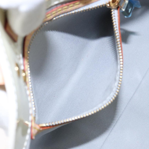 LOUIS VUITTON Monogram Vernis Reade PM Hand Bag Perle M91336 LV Auth 141416