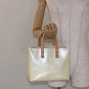 LOUIS VUITTON Monogram Vernis Reade PM Hand Bag Perle M91336 LV Auth 141416-21