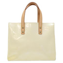 LOUIS VUITTON Monogram Vernis Reade PM Hand Bag Perle M91336 LV Auth 141416-2