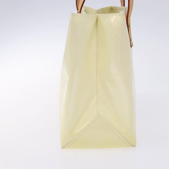 LOUIS VUITTON Monogram Vernis Reade PM Hand Bag Perle M91336 LV Auth 141416