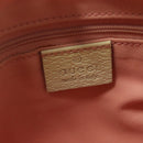 GUCCI GG Canvas Sherry Line Shoulder Bag Pink Silver khaki 145809 Auth 141421-17