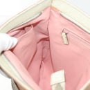 GUCCI GG Canvas Sherry Line Shoulder Bag Pink Silver khaki 145809 Auth 141421-21