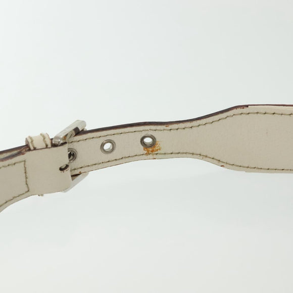 GUCCI GG Canvas Sherry Line Shoulder Bag Pink Silver khaki 145809 Auth 141421