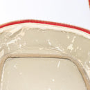 CHANEL Vanity COCO Mark Cosmetic Pouch Caviar Skin Red Gold CC Auth 141426-19