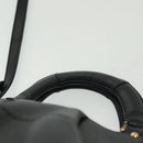 Salvatore Ferragamo Gancini Hand Bag Leather 2way Navy Gold Auth 141427-8