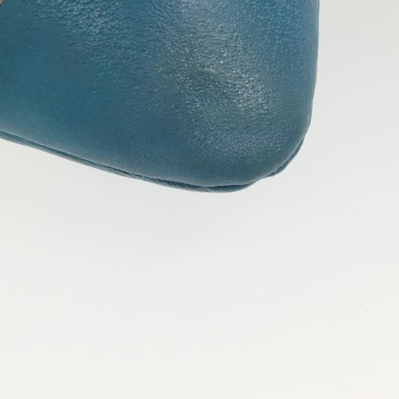 PRADA Shoulder Bag Canvas Beige Silver Auth 141428