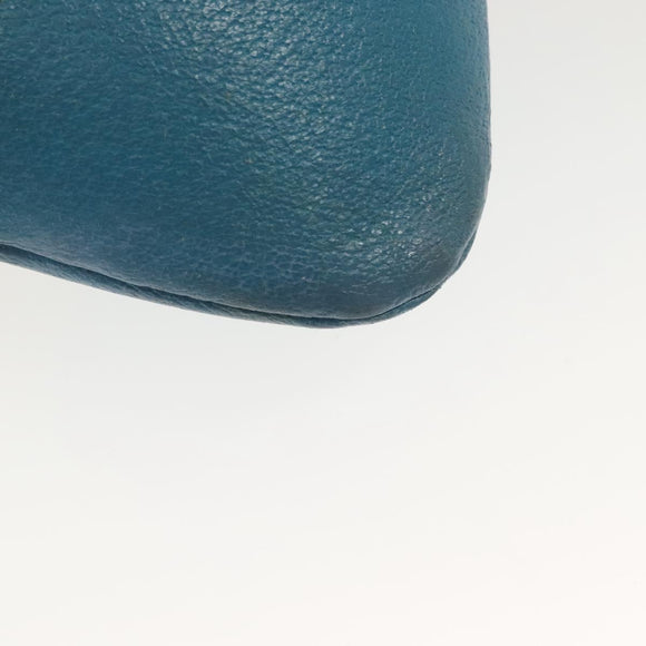 PRADA Shoulder Bag Canvas Beige Silver Auth 141428