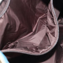 PRADA Shoulder Bag Canvas Beige Silver Auth 141428-22