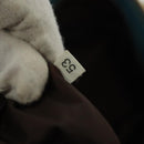 PRADA Shoulder Bag Canvas Beige Silver Auth 141428-12