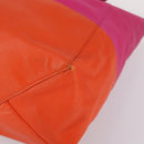 CELINE Horizontalkava Tote Bag Leather Pink Gold Auth 141430-10