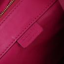 CELINE Horizontalkava Tote Bag Leather Pink Gold Auth 141430-15