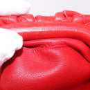 BOTTEGA VENETA INTRECCIATO Shoulder Bag Leather Red Auth 141432-11
