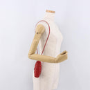 BOTTEGA VENETA INTRECCIATO Shoulder Bag Leather Red Auth 141432-20