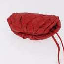 BOTTEGA VENETA INTRECCIATO Shoulder Bag Leather Red Auth 141432-6