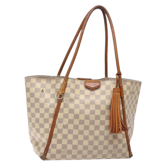 LOUIS VUITTON Damier Azur Propriano Tote Bag N44027 LV Auth 141434