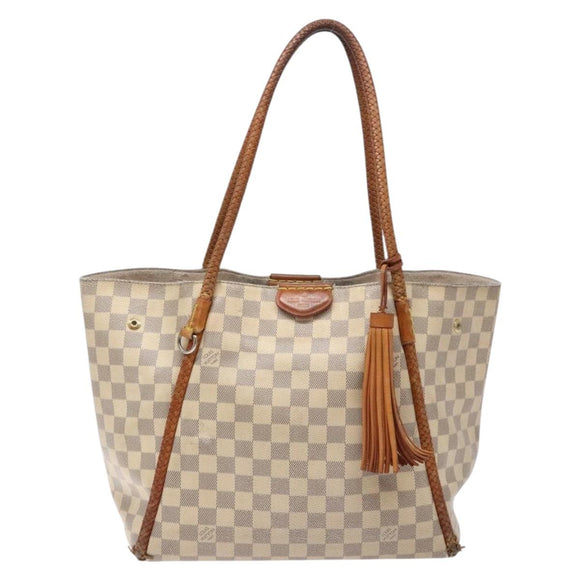 LOUIS VUITTON Damier Azur Propriano Tote Bag N44027 LV Auth 141434