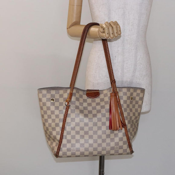 LOUIS VUITTON Damier Azur Propriano Tote Bag N44027 LV Auth 141434
