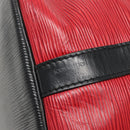 LOUIS VUITTON Epi Petit Noe Shoulder Bag Bicolor Black Red M44017 LV Auth 141440-17