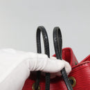 LOUIS VUITTON Epi Petit Noe Shoulder Bag Bicolor Black Red M44017 LV Auth 141440-10