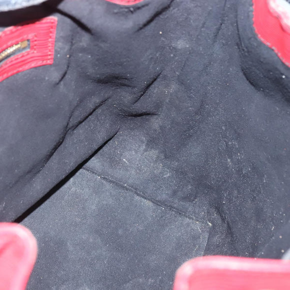 LOUIS VUITTON Epi Petit Noe Shoulder Bag Bicolor Black Red M44017 LV Auth 141440