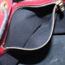 LOUIS VUITTON Epi Petit Noe Shoulder Bag Bicolor Black Red M44017 LV Auth 141440-20