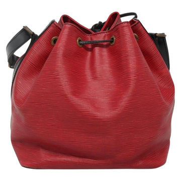 LOUIS VUITTON Epi Petit Noe Shoulder Bag Bicolor Black Red M44017 LV Auth 141440 - 0