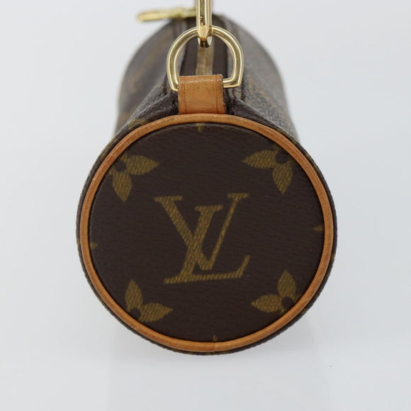 LOUIS VUITTON Monogram Papillon Pouch LV Auth 141444