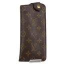 LOUIS VUITTON Monogram Etui Lunette MM Glasses Case M66544 LV Auth 141445-1
