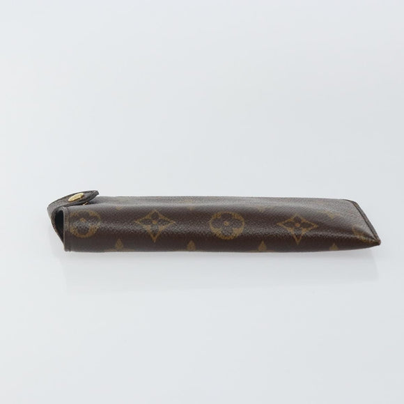 LOUIS VUITTON Monogram Etui Lunette MM Brillenetui M66544 LV Auth 141445