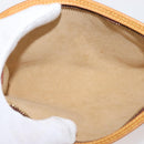 LOUIS VUITTON Nomad Leather Bucket PM Pouch Beige LV Auth 141449-10