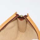 LOUIS VUITTON Nomad Leather Bucket PM Pouch Beige LV Auth 141449-17