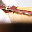 LOUIS VUITTON Nomad Leather Bucket PM Pouch Beige LV Auth 141449-12