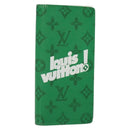 LOUIS VUITTON Monogram Everyday Portefeuille Brazza Green M80801 LV Auth 141451-1