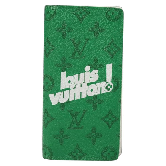 LOUIS VUITTON Monogram Everyday Portefeuille Brazza Green M80801 LV Auth 141451