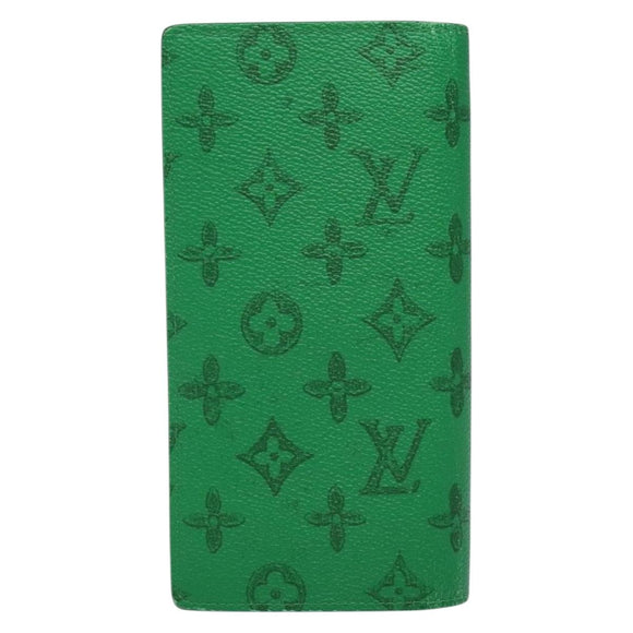 LOUIS VUITTON Monogram Everyday Portefeuille Brazza Green M80801 LV Auth 141451