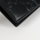 GUCCI GG Emboss Bifold Wallet Black 625559 Auth 141453M-15