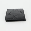 GUCCI GG Emboss Bifold Wallet Black 625559 Auth 141453M-3