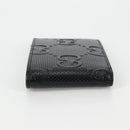 GUCCI GG Emboss Bifold Wallet Black 625559 Auth 141453M-4