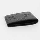 GUCCI GG Emboss Bifold Wallet Black 625559 Auth 141453M-5