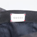 GUCCI Web Sherry Line GG Canvas Cap M Black Red Green 200035 Auth 141454-12