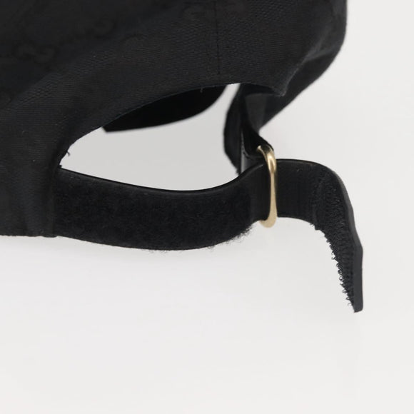 GUCCI Web Sherry Line GG Canvas Cap M Black Red Green 200035 Auth 141454