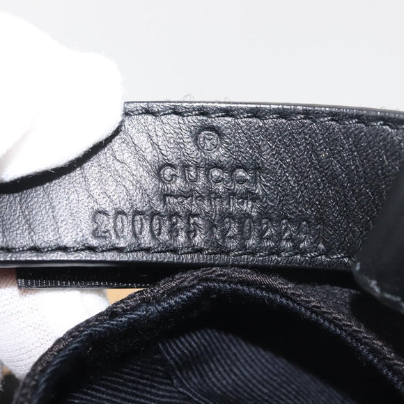 GUCCI Web Sherry Line GG Canvas Cap M Black Red Green 200035 Auth 141454