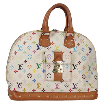 LOUIS VUITTON Monogram Multicolor Alma GM Hand Bag White M40441 LV Auth 141457V